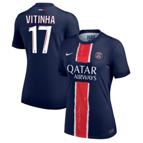 Dres Paris Saint-Germain Vitinha #17 Domaci za Žensko 2024-25 Kratak Rukav